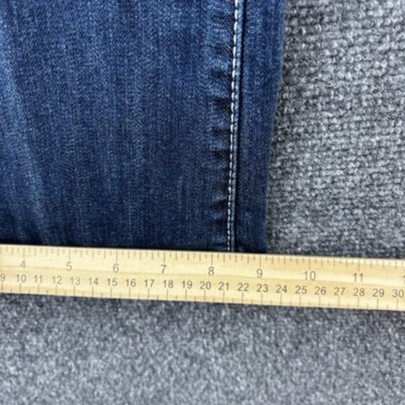 Cello Low Rise Boot Cut Jeans Embroidered Embellished Juniors 9 Y2K Distressed - Picture 12 of 16